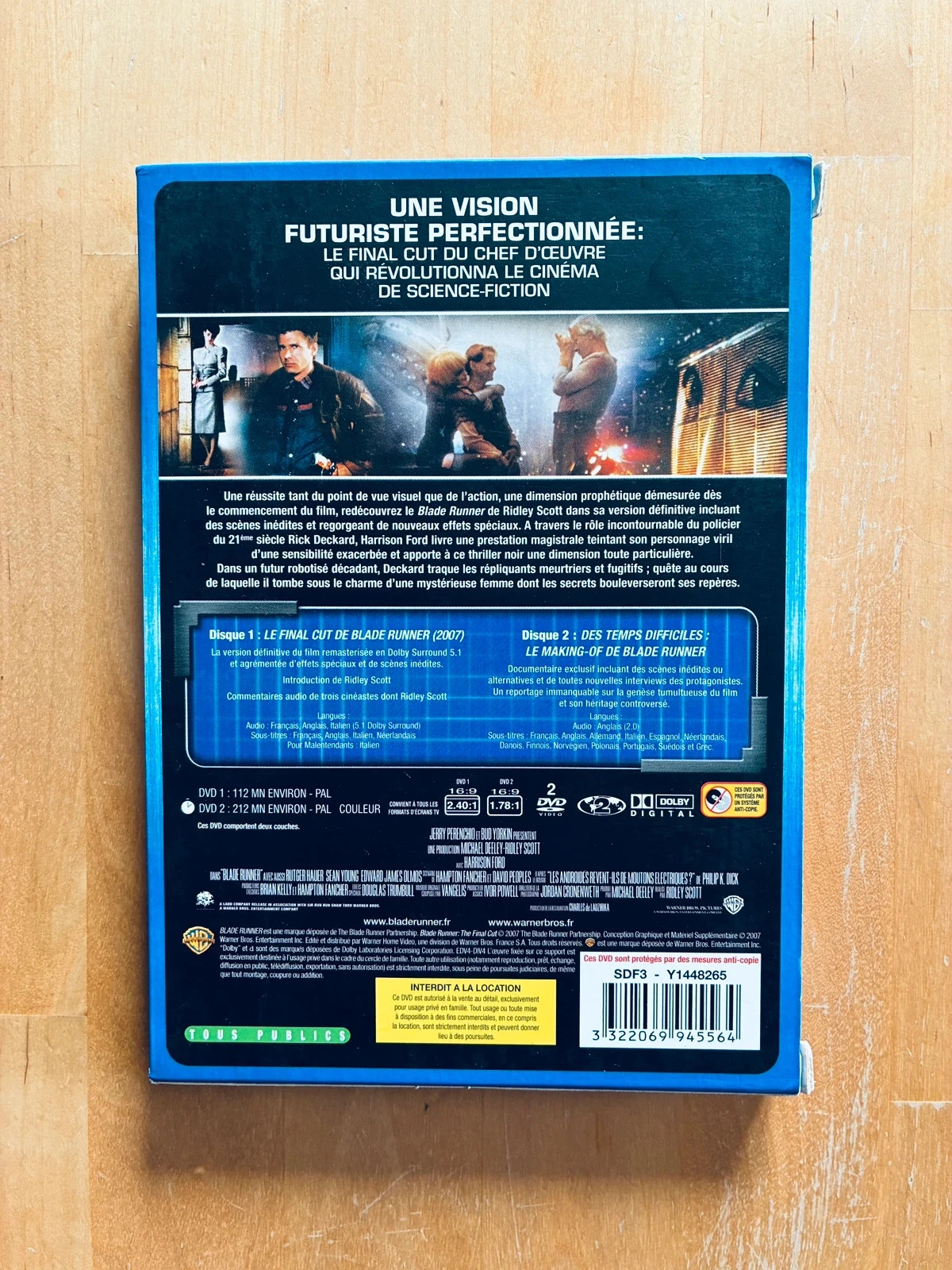 Ridley Scott's Blade Runner DVD The Final Cut collector's edition. – photo 2
